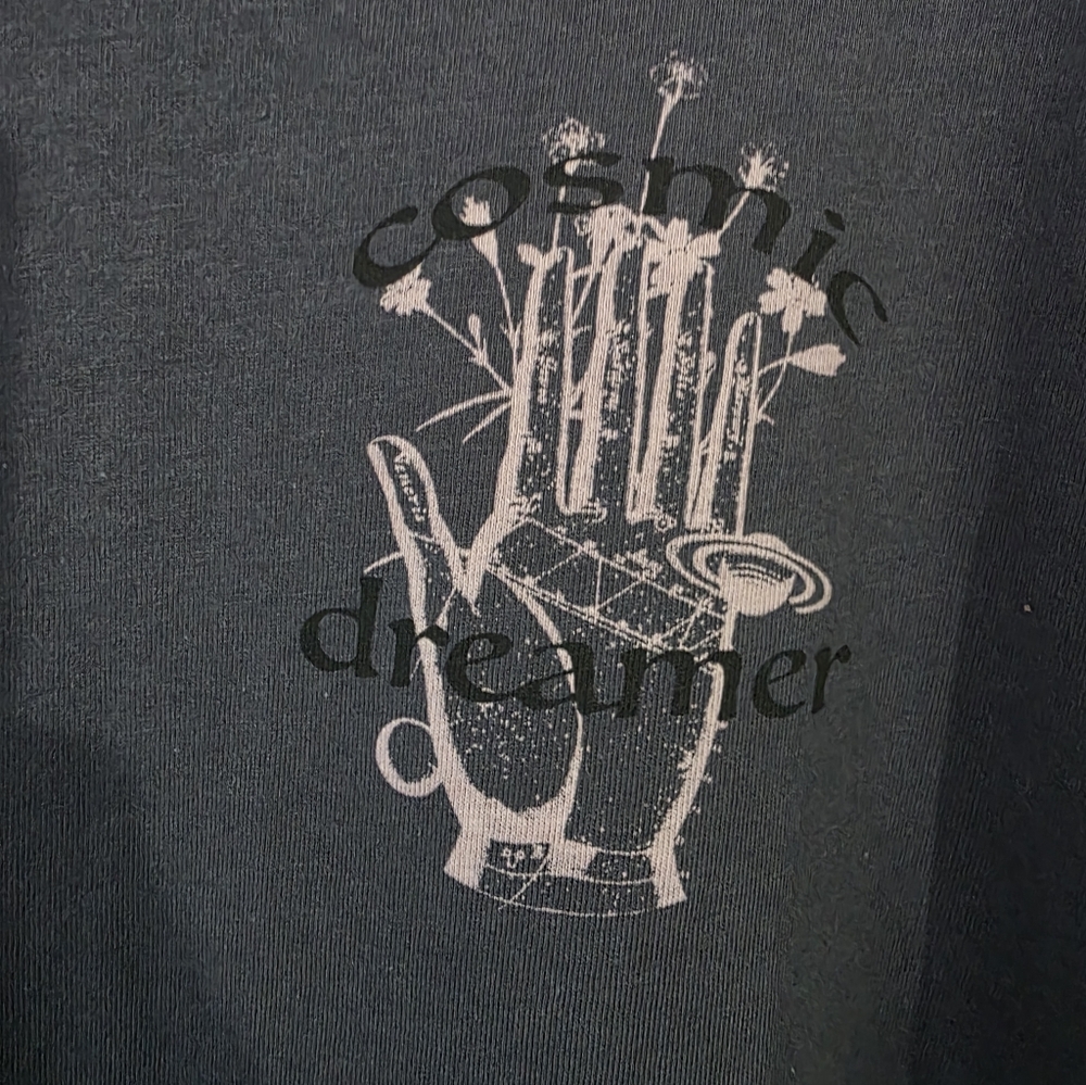 Torrid Black Graphic Tee with Sequin Sleeves - Picture 4 of 10